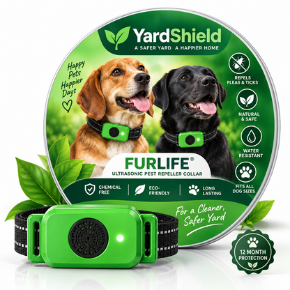 YardShield™ Flea & Tick Collar — 12 Months of Natural Protection