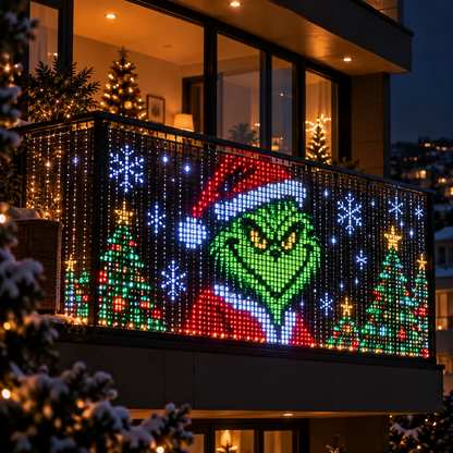 Smart Christmas Net Lights - Programmable RGB Pixel LED