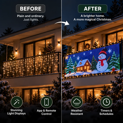 Smart Christmas Net Lights - Programmable RGB Pixel LED